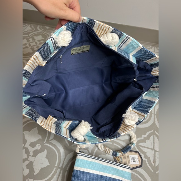 NWT Sun N’ Sand | 2pc Tote And Pouch Set - Picture 8 of 10